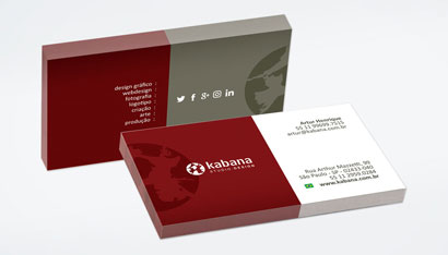 Criação de Cartão de Visita | Kabana Studio/Design
