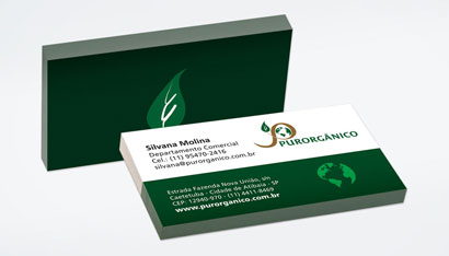 Criação de Cartão de Visita | Purorgânico