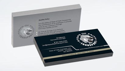 Criação de Cartão de Visita | Steps of Faith